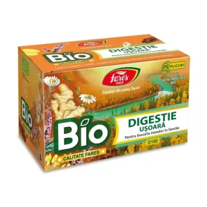 Digestie ușoară bio, D160, ceai la plic, RO-ECO-007 - Fares
