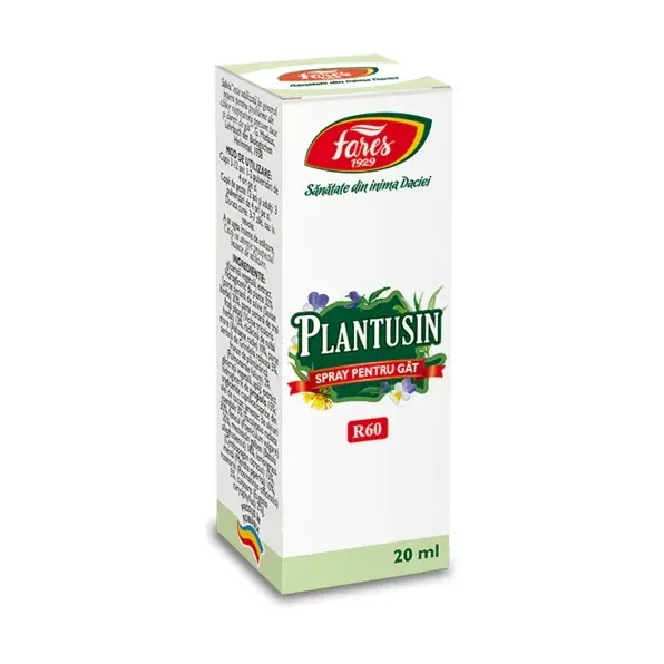 Plantusin, R60, spray pentru gât - Fares