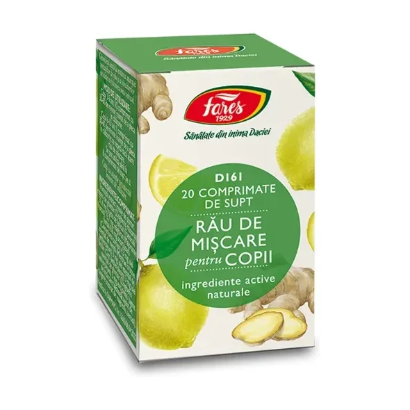 Rău de mișcare pentru copii, D161, pentru supt - Fares