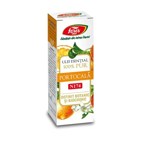 Portocală, N174, ulei esențial 100% pur, definit botanic și biochimic - Fares