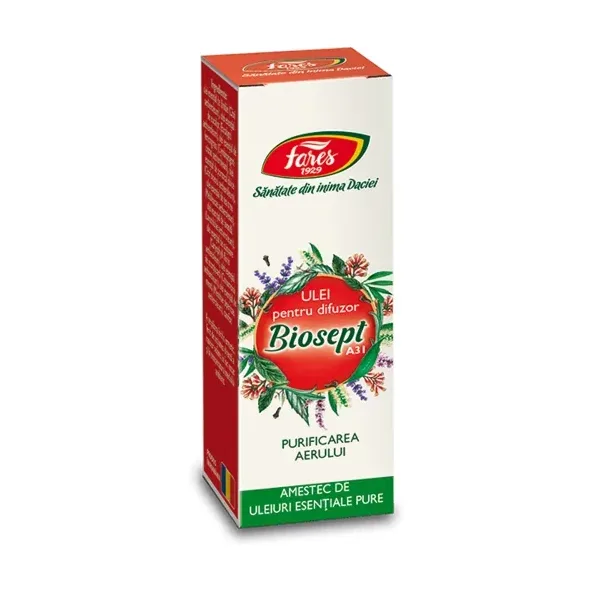 Biosept purificarea aerului, A31, ulei pentru difuzor - Fares