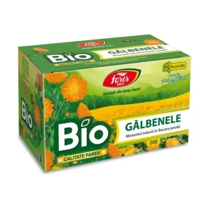 Gălbenele bio, D98, ceai la plic - Fares
