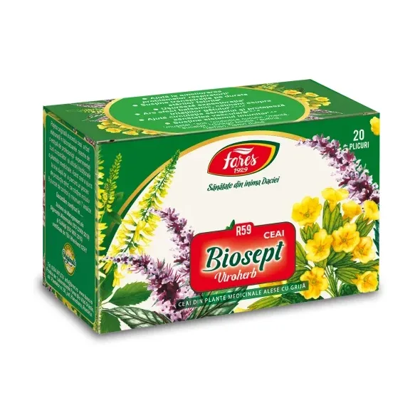 Biosept Viroherb, R59, ceai la plic - Fares