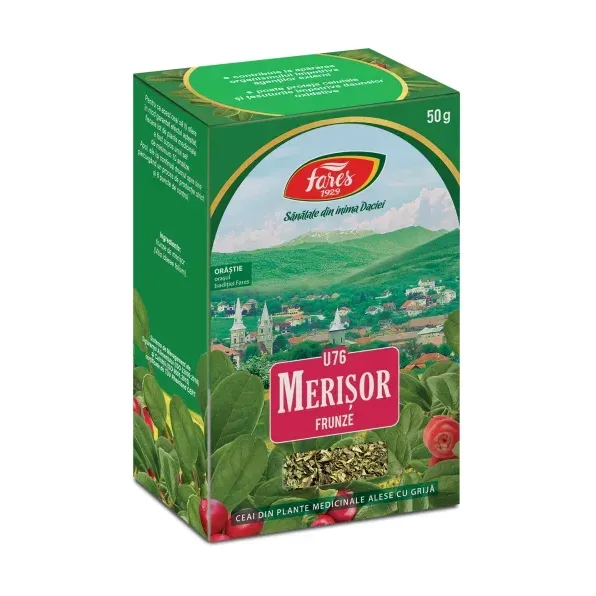 Merișor, frunze, U76, ceai la pungă - Fares
