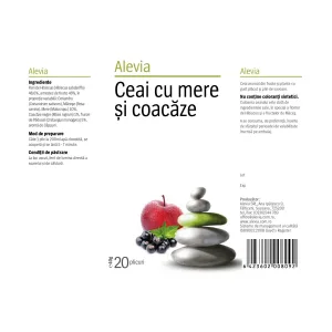 Ceai cu mere și coacăze - Alevia