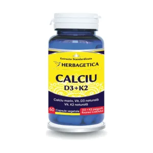 Calciu +D3 cu Vit K2 - Herbagetica