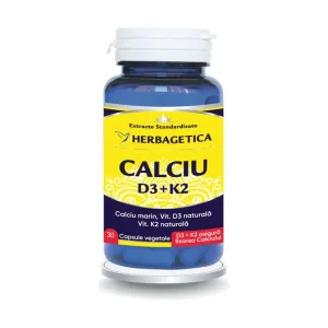 Calciu +D3 cu Vit K2 - Herbagetica