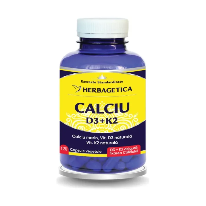 Calciu +D3 cu Vit K2 - Herbagetica