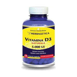 Vitamina D3 Naturala 5000 Ui - Herbagetica