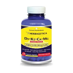 Complex Natural D3+K2+CA+MG - Herbagetica