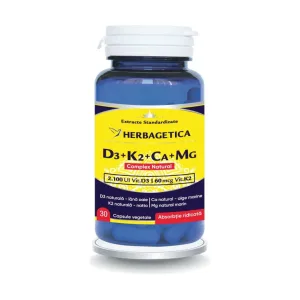 Complex Natural D3+K2+CA+MG - Herbagetica