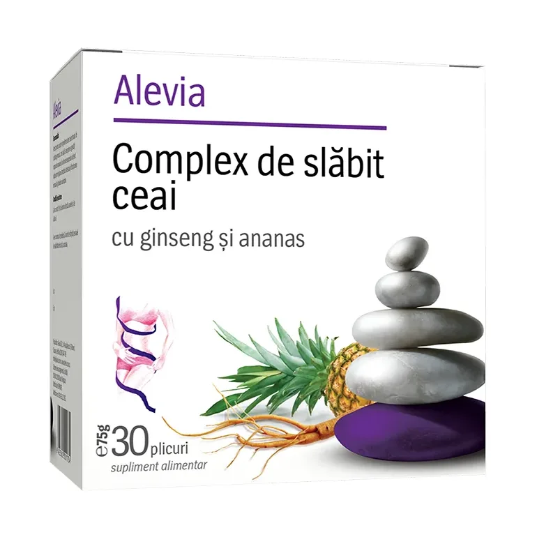 Complex de slăbit ceai cu ginseng și ananas - Alevia