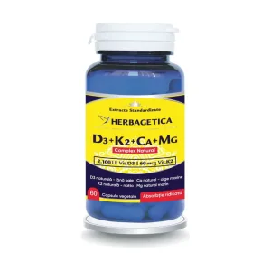 Complex Natural D3+K2+CA+MG - Herbagetica