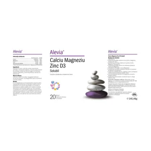 Calciu Magneziu Zinc D3 Solubil - Alevia