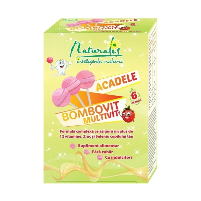 Acadea Bombovit Multivit, 6 acadele - Naturalis