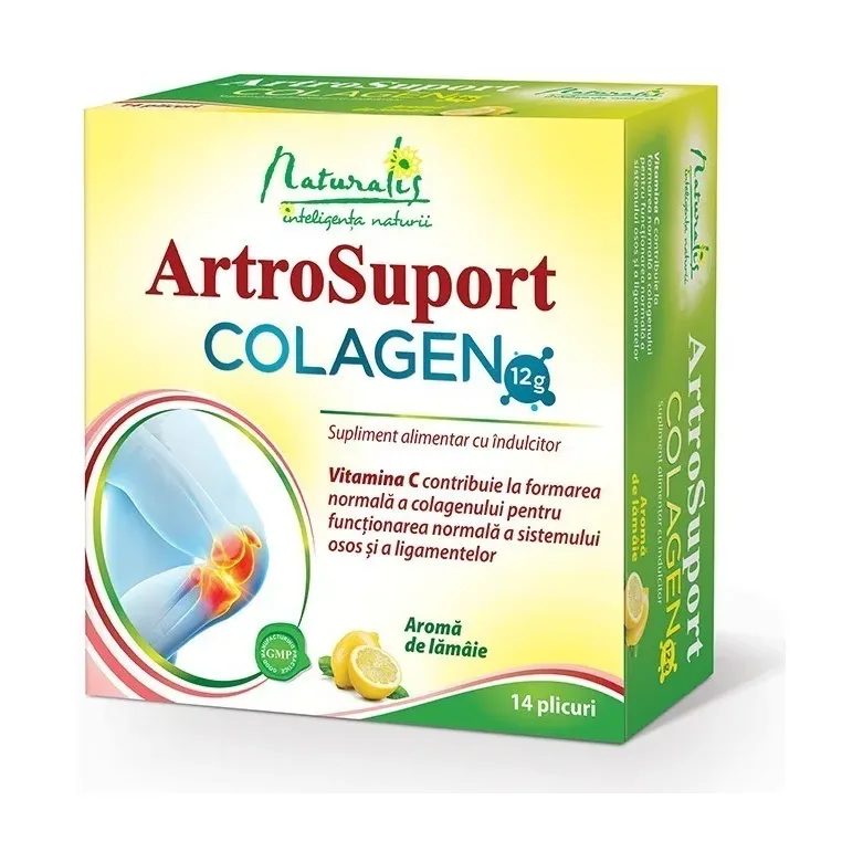 ArtroSuport Colagen cu aroma de lamaie - Naturalis