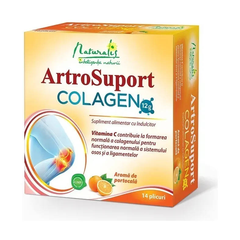 ArtroSuport Colagen cu aroma de portocala - Naturalis