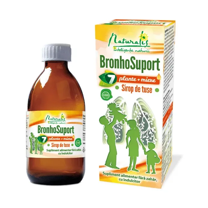 BronhoSuport 7 plante + miere - Naturalis