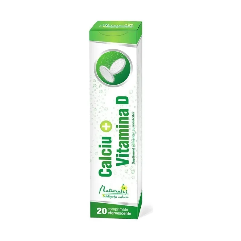 Calciu cu Vitamina D x efervescente - Naturalis