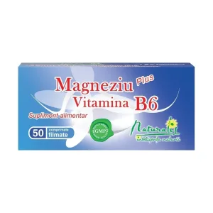Magneziu + Vitamina B6 x filmate - Naturalis