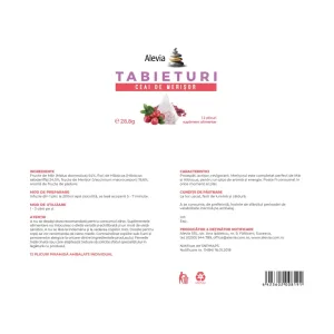 TABIETURI Ceai de Merișor - Alevia