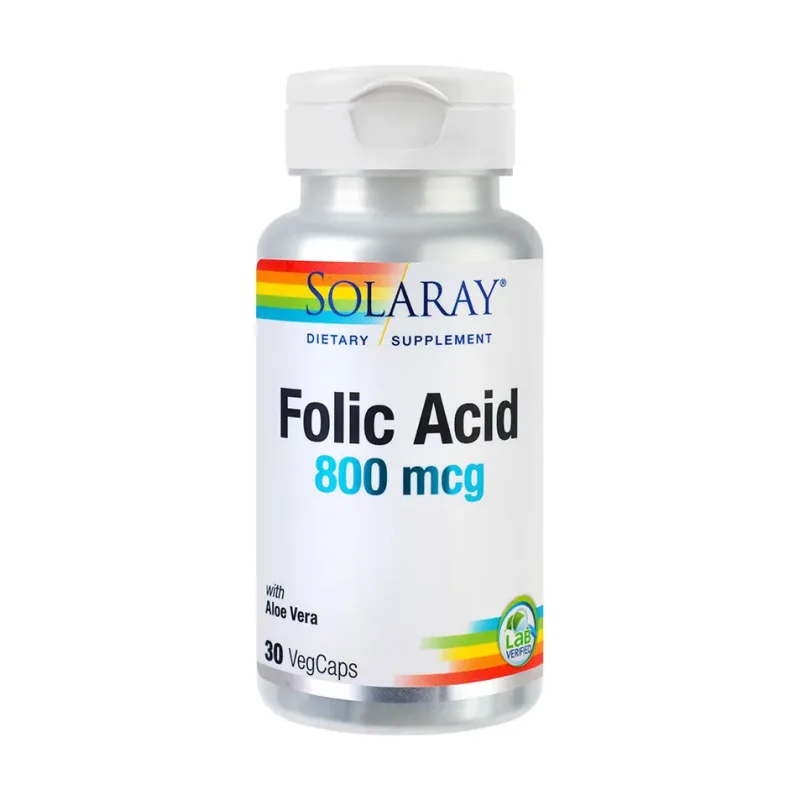 Folic Acid 800mcg - Solaray