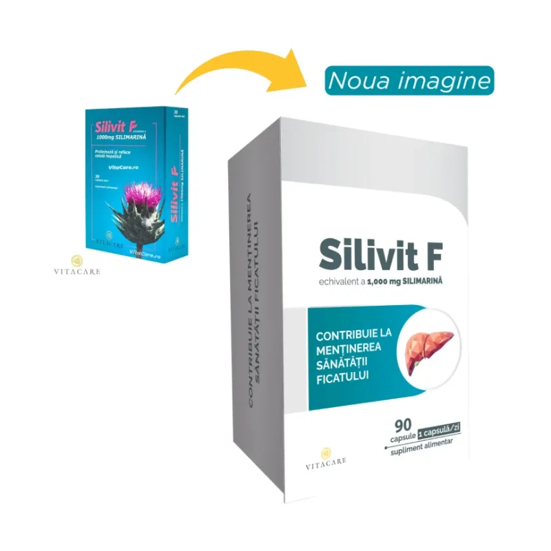 Silivit F – supliment cu silimarină pentru sănătatea ficatului - Vitacare