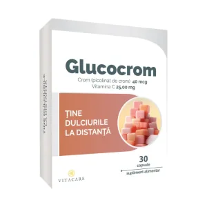Glucocrom – crom picolinat pentru metabolizarea insulinei - Vitacare