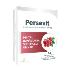 PERSEVIT – supliment cu merișoare pentru sănătatea sistemului urinar - Vitacare