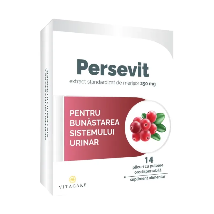 PERSEVIT – supliment cu merișoare pentru sănătatea sistemului urinar - Vitacare