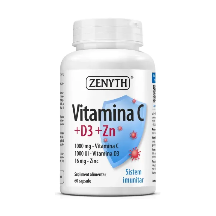 Vitamina C +D3 +Zn - Zenyth