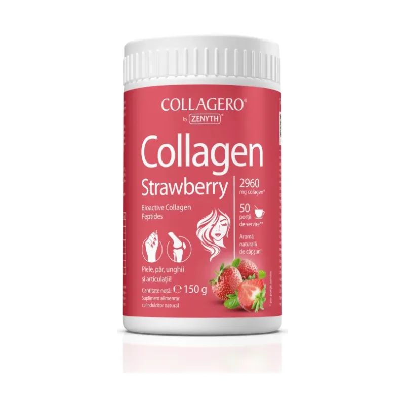 Collagen Strawberry, pulbere - Zenyth