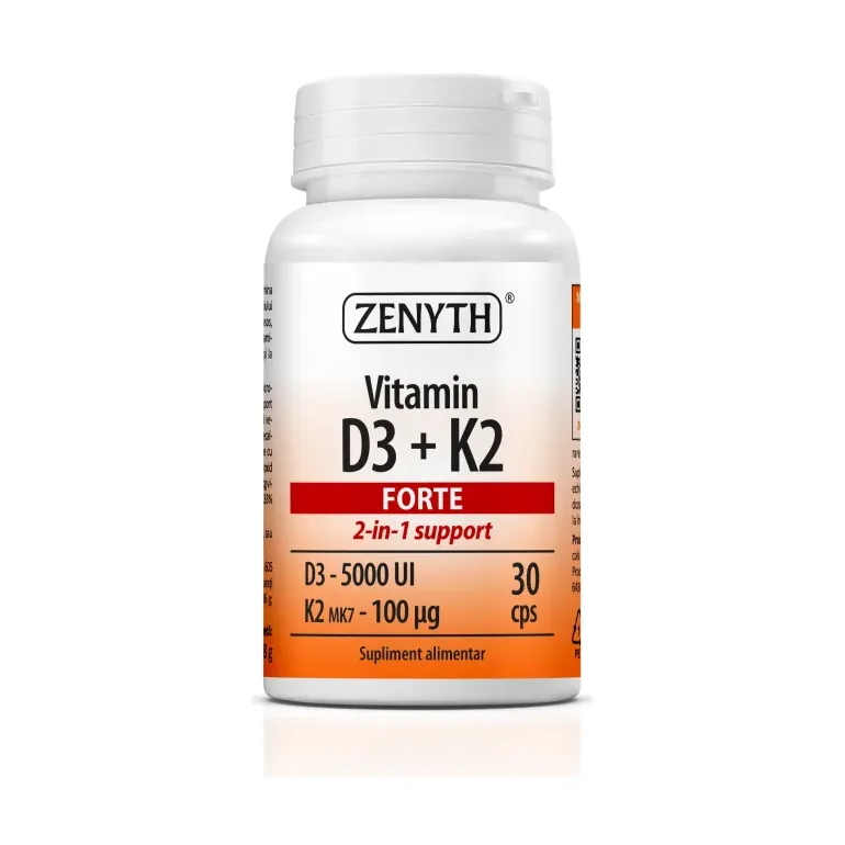 Vitamina D3 5000 UI + K2 Forte - Zenyth