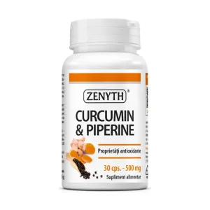 Curcumin și Piperină 500 mg - Zenyth