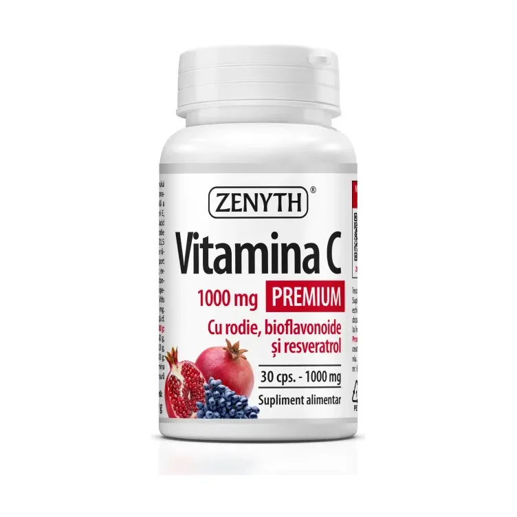 Vitamina C 1000 mg cu rodie - Zenyth