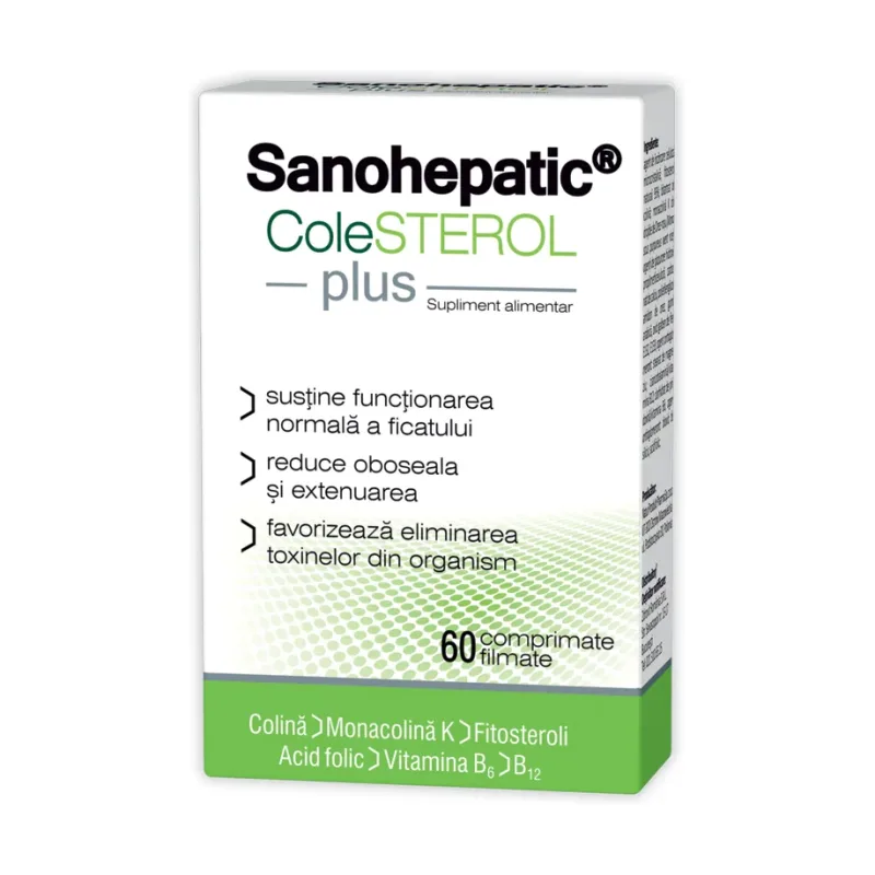 Sanohepatic colesterol Plus filmate - Zdrovit