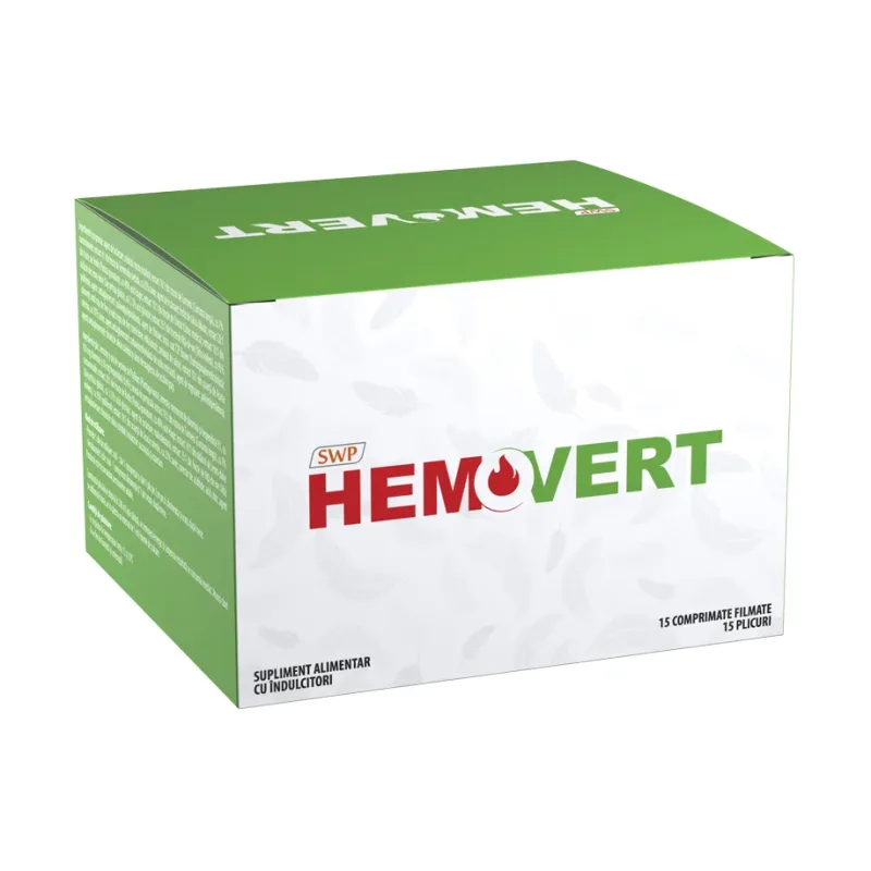 Hemovert X filmate + 15 plicuri