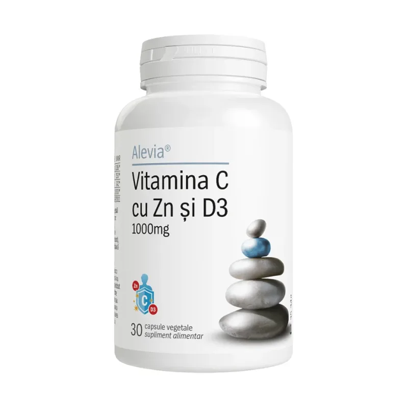 Vitamina C cu Zn și D3 1000mg - Alevia