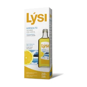 Ulei din ficat de cod aroma lamaie - Lysi