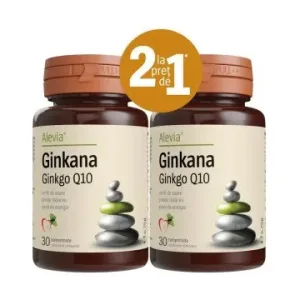 Pachet Ginkana Ginkgo Q10 40 mg cadou - Alevia