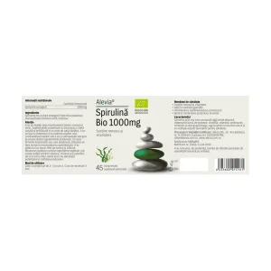 Spirulină Bio 1000mg - Alevia