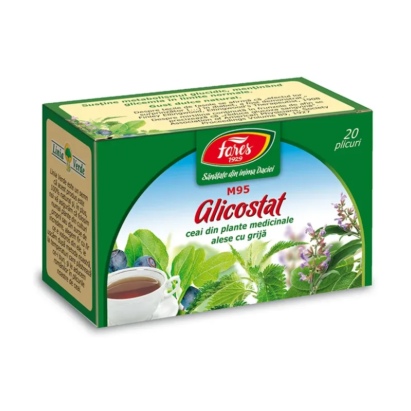 Ceai glicostat 20 doze - Fares
