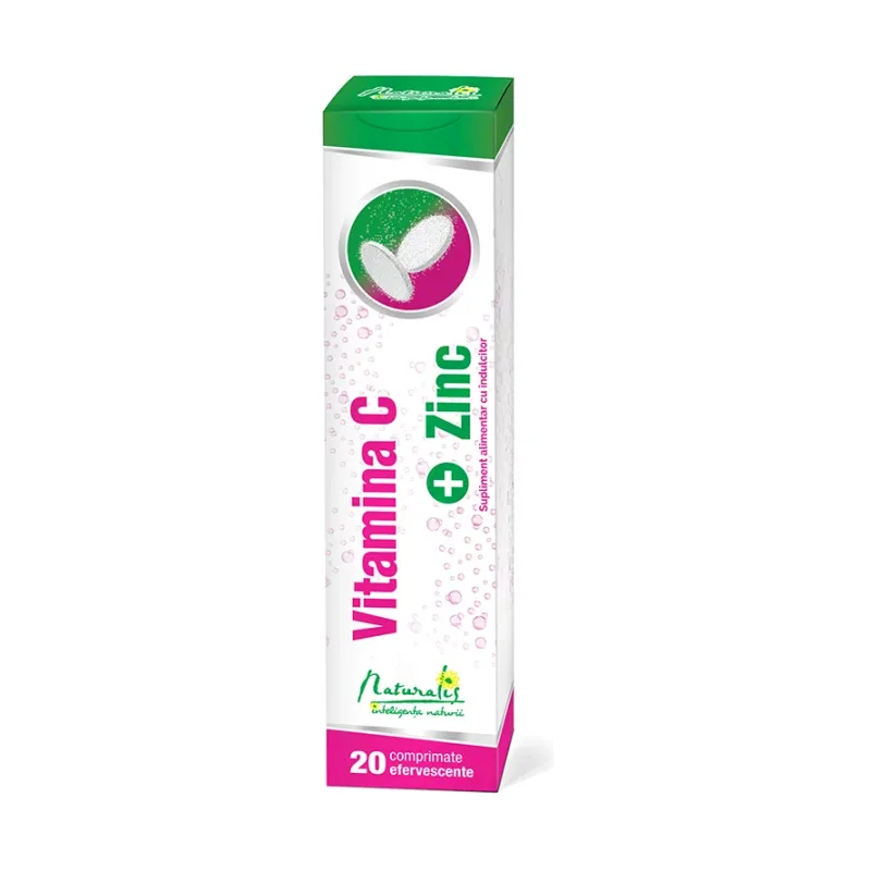 Vitamina C plus Zinc 1000 mg efervescente - Naturalis