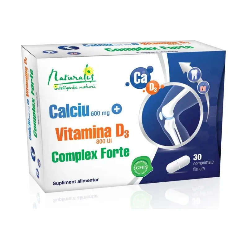 Calciu + Vitamina D3 Complex Forte - Naturalis