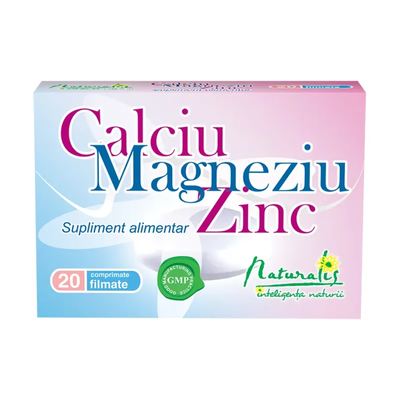 Ca+Mg+Zinc filmate - Naturalis