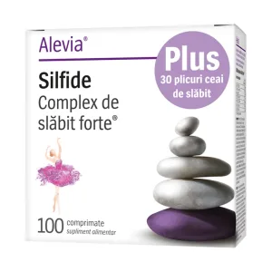 Silfide Complex de slăbit forte + Ceai de slăbit 30 plicuri - Alevia