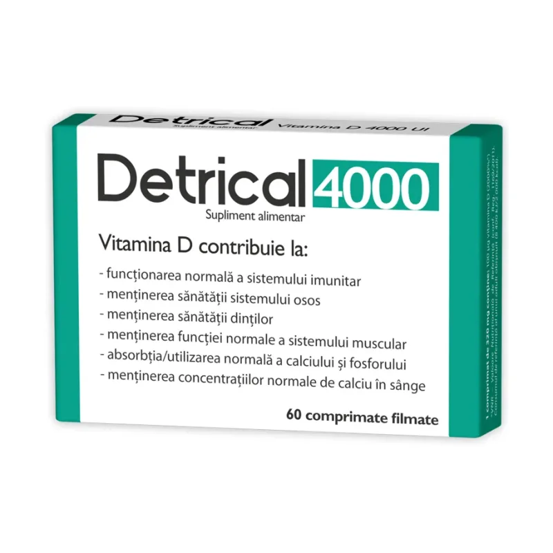 Detrical Vitamina D 4000 UI filmate - Zdrovit