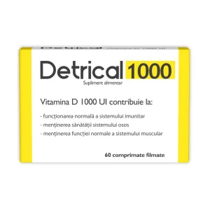 Detrical Vitamina D 1000 UI filmate - Zdrovit