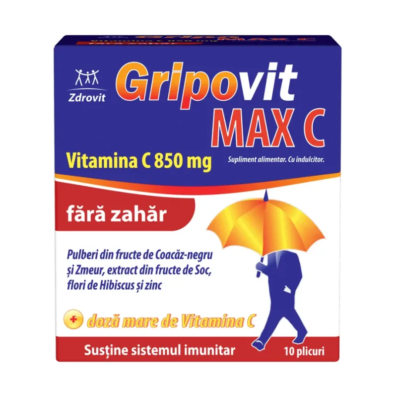 Gripovit Max C 850 mg fara zahar - Zdrovit