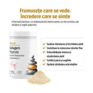 Colagen Peptide cu Acid hialuronic și Vitamina C - Alevia